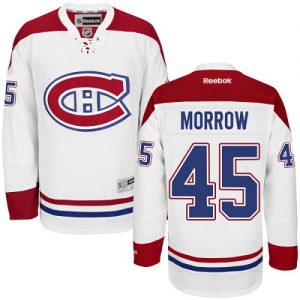Pánské NHL Montreal Canadiens dresy 45 Joe Morrow Authentic Bílý Reebok Venkovní hokejové dresy