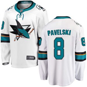 Dětské NHL San Jose Sharks dresy 8 Joe Pavelski Breakaway Bílý Fanatics Branded Venkovní