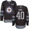 Pánské NHL Winnipeg Jets dresy 40 Joel Armia Authentic Černá Adidas 1917 2017 100th Anniversary