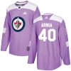 Pánské NHL Winnipeg Jets dresy 40 Joel Armia Authentic Nachový Adidas Fights Cancer Practice