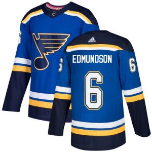 Pánské NHL St. Louis Blues dresy 6 Joel Edmundson Authentic královská modrá Adidas Domácí