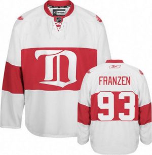 Dětské NHL Detroit Red Wings dresy 93 Johan Franzen Authentic Bílý Reebok Alternativní Winter Classic