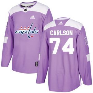 Pánské NHL Washington Capitals dresy 74 John Carlson Authentic Nachový Adidas Fights Cancer Practice