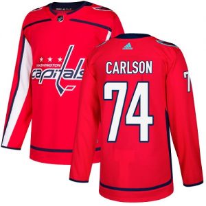 Pánské NHL Washington Capitals dresy 74 John Carlson Authentic Červené Adidas Domácí