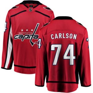 Pánské NHL Washington Capitals dresy 74 John Carlson Breakaway Červené Fanatics Branded Domácí