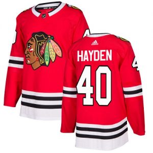 Dětské NHL Chicago Blackhawks dresy 40 John Hayden Authentic Červené Adidas Domácí