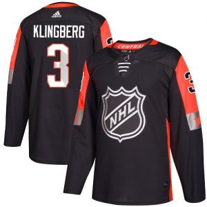 Pánské NHL Dallas Stars dresy 3 John Klingberg Authentic Černá Adidas 2018 All Star Central Division