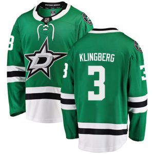 Pánské NHL Dallas Stars dresy 3 John Klingberg Breakaway Zelená Fanatics Branded Domácí