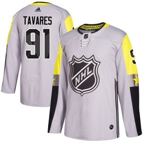 Pánské NHL New York Islanders dresy 91 John Tavares Authentic Šedá Adidas 2018 All Star Metro Division
