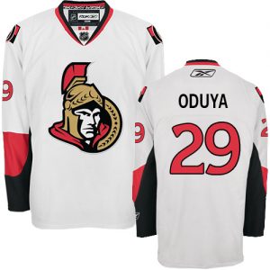 Dámské NHL Ottawa Senators dresy 29 Johnny Oduya Authentic Bílý Reebok Venkovní hokejové dresy