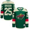 Pánské NHL Minnesota Wild dresy 25 Jonas Brodin Authentic Zelená Reebok 2016 Stadium Series