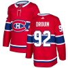 Pánské NHL Montreal Canadiens dresy 92 Jonathan Drouin Authentic Červené Adidas Domácí