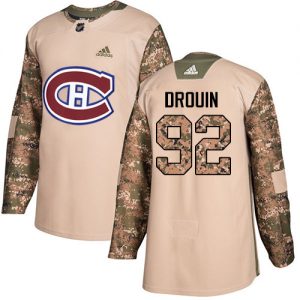 Dětské NHL Montreal Canadiens dresy 92 Jonathan Drouin Authentic Camo AdidasVeterans Day Practice