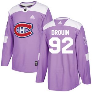 Dětské NHL Montreal Canadiens dresy 92 Jonathan Drouin Authentic Nachový AdidasFights Cancer Practice