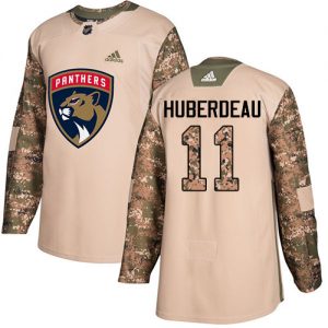 Dětské NHL Florida Panthers dresy 11 Jonathan Huberdeau Authentic Camo Adidas Veterans Day Practice