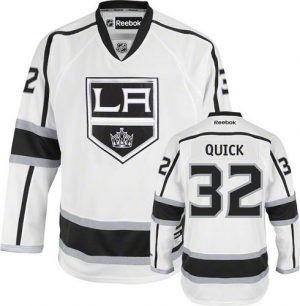 Pánské NHL Los Angeles Kings dresy 32 Jonathan Quick Authentic Bílý Reebok Venkovní hokejové dresy