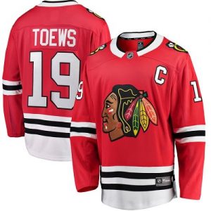 Pánské NHL Chicago Blackhawks dresy 19 Jonathan Toews Breakaway Červené Fanatics Branded Domácí