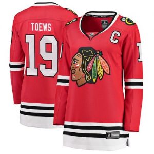 Dámské NHL Chicago Blackhawks dresy 19 Jonathan Toews Breakaway Červené Fanatics Branded Domácí