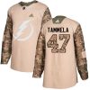 Pánské NHL Tampa Bay Lightning dresy 47 Jonne Tammela Authentic Camo Adidas Veterans Day Practice