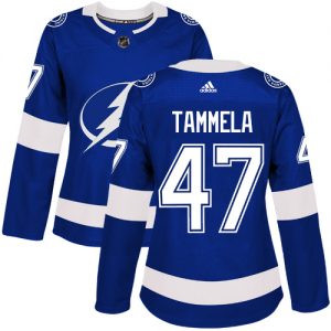Dámské NHL Tampa Bay Lightning dresy 47 Jonne Tammela Authentic královská modrá Adidas Domácí