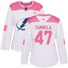 Dámské NHL Tampa Bay Lightning dresy 47 Jonne Tammela Authentic Bílý Růžový Adidas Fashion