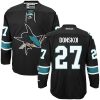 Dámské NHL San Jose Sharks dresy 27 Joonas Donskoi Authentic Černá Reebok Alternativní hokejové dresy