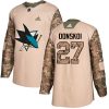 Dětské NHL San Jose Sharks dresy 27 Joonas Donskoi Authentic Camo Adidas Veterans Day Practice