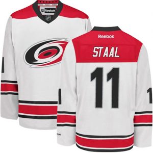 Pánské NHL Carolina Hurricanes dresy 11 Jordan Staal Authentic Bílý Reebok Venkovní hokejové dresy