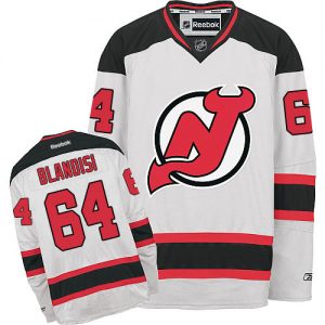 Pánské NHL New Jersey Devils dresy 64 Joseph Blandisi Authentic Bílý Reebok Venkovní hokejové dresy