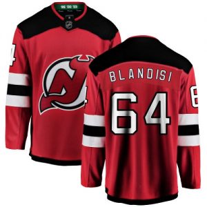 Pánské NHL New Jersey Devils dresy 64 Joseph Blandisi Breakaway Červené Fanatics Branded Domácí