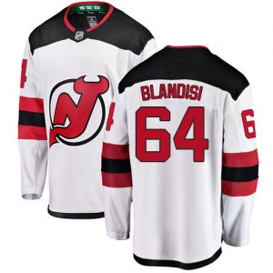 Pánské NHL New Jersey Devils dresy 64 Joseph Blandisi Breakaway Bílý Fanatics Branded Venkovní