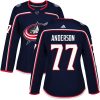 Dámské NHL Columbus Blue Jackets dresy 77 Josh Anderson Authentic Námořnická modrá Adidas Domácí