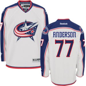 Dámské NHL Columbus Blue Jackets dresy 77 Josh Anderson Authentic Bílý Reebok Venkovní hokejové dresy