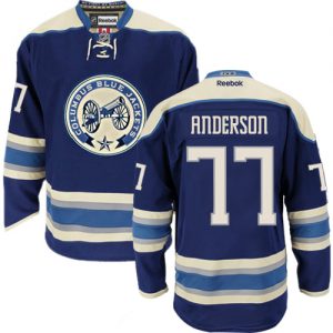Dětské NHL Columbus Blue Jackets dresy 77 Josh Anderson Authentic Námořnická modrá Reebok Alternativní hokejové dresy