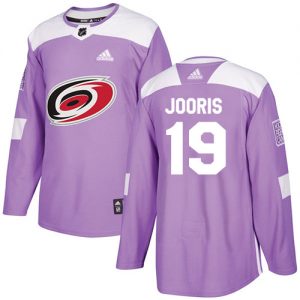Pánské NHL Carolina Hurricanes dresy 19 Josh Jooris Authentic Nachový Adidas Fights Cancer Practice
