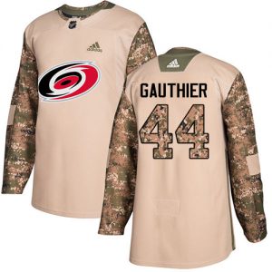 Pánské NHL Carolina Hurricanes dresy 44 Julien Gauthier Authentic Camo Adidas Veterans Day Practice