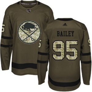 Dětské NHL Buffalo Sabres dresy Justin Bailey 95 Premier Zelená Adidas Salute to Service