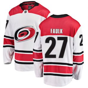 Pánské NHL Carolina Hurricanes dresy 27 Justin Faulk Breakaway Bílý Fanatics Branded Venkovní