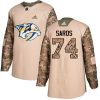 Dětské NHL Nashville Predators dresy 74 Juuse Saros Authentic Camo Adidas Veterans Day Practice