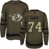 Dětské NHL Nashville Predators dresy 74 Juuse Saros Authentic Zelená Adidas Salute to Service