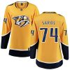 Dámské NHL Nashville Predators dresy 74 Juuse Saros Breakaway Zlato Fanatics Branded Domácí