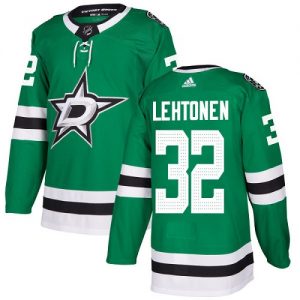 Pánské NHL Dallas Stars dresy 32 Kari Lehtonen Authentic Zelená Adidas Domácí