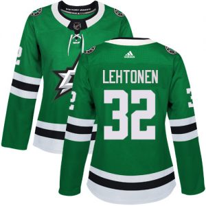 Dámské NHL Dallas Stars dresy 32 Kari Lehtonen Authentic Zelená Adidas Domácí