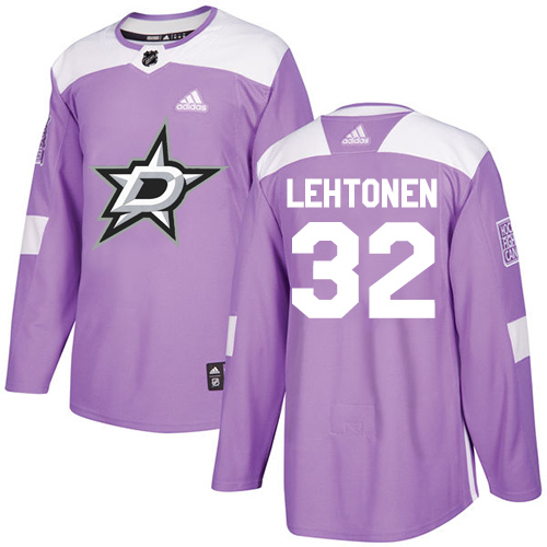 Dětské NHL Dallas Stars dresy 32 Kari Lehtonen Authentic Nachový Adidas Fights Cancer Practice