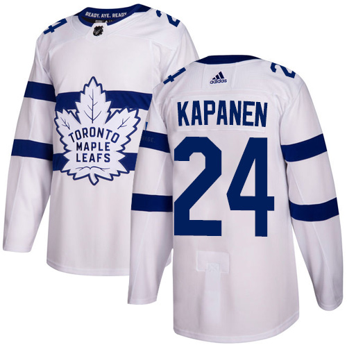 Pánské NHL Toronto Maple Leafs dresy 24 Kasperi Kapanen Authentic Bílý Adidas 2018 Stadium Series