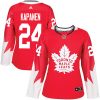 Dámské NHL Toronto Maple Leafs dresy 24 Kasperi Kapanen Authentic Červené Adidas Alternate