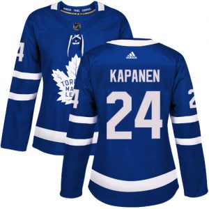 Dámské NHL Toronto Maple Leafs dresy 24 Kasperi Kapanen Authentic královská modrá Adidas Domácí