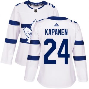 Dámské NHL Toronto Maple Leafs dresy 24 Kasperi Kapanen Authentic Bílý Adidas 2018 Stadium Series