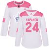 Dámské NHL Toronto Maple Leafs dresy 24 Kasperi Kapanen Authentic Bílý Růžový Adidas Fashion