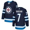 Pánské NHL Winnipeg Jets dresy 7 Keith Tkachuk Authentic Námořnická modrá Adidas Domácí